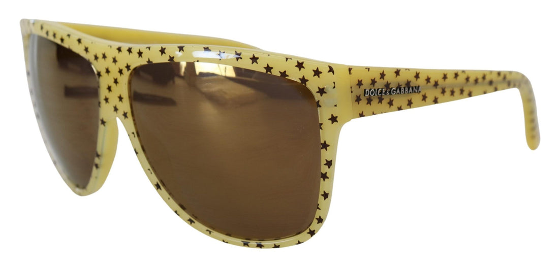 Dolce & Gabbana Yellow Stars Acetate Square Shades DG4125 Sunglasses - Whispers Of Wisdom Clothing
