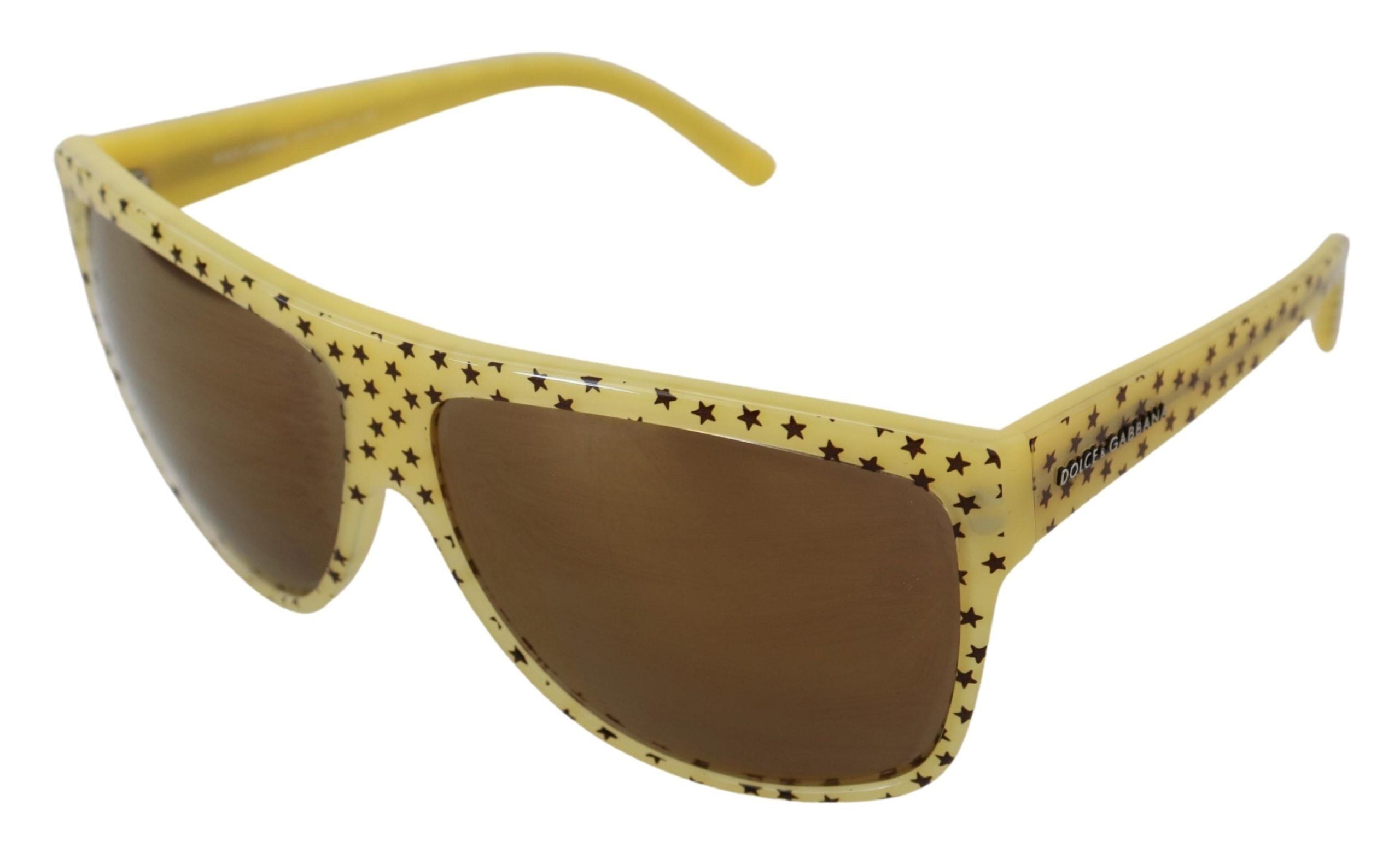 Dolce & Gabbana Yellow Stars Acetate Square Shades DG4125 Sunglasses - Whispers Of Wisdom Clothing