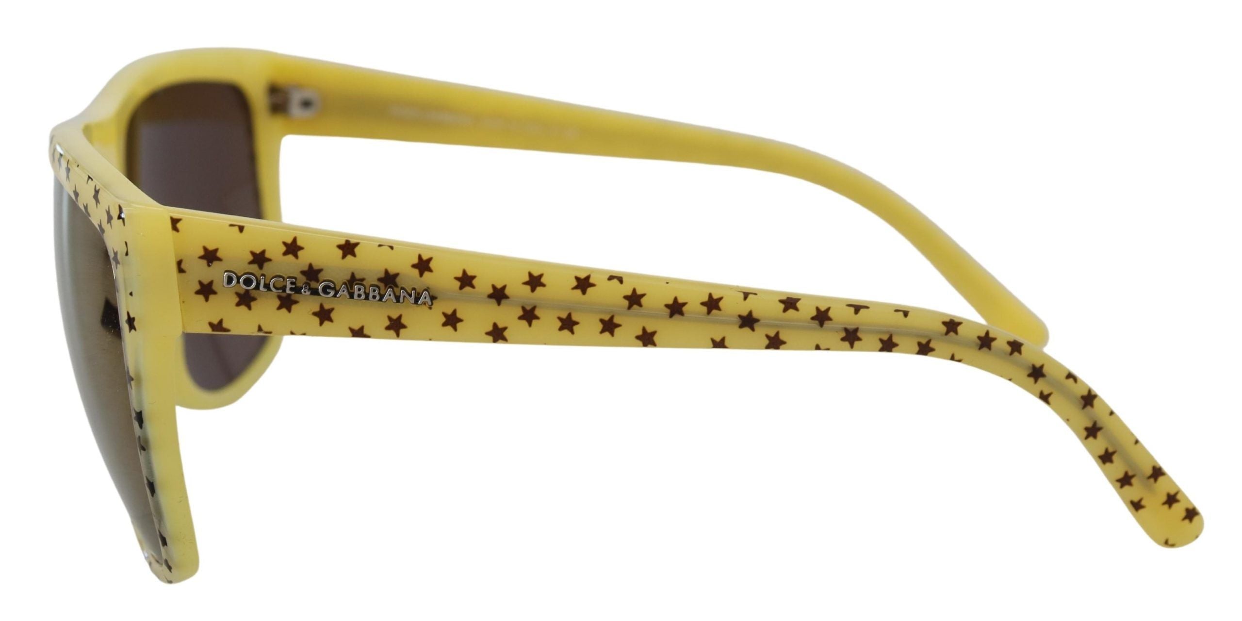 Dolce & Gabbana Yellow Stars Acetate Square Shades DG4125 Sunglasses - Whispers Of Wisdom Clothing
