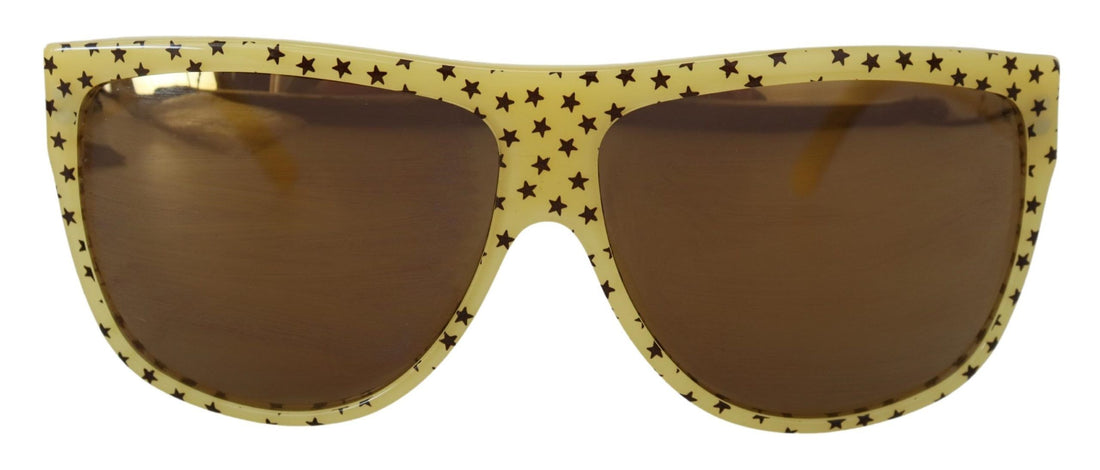 Dolce & Gabbana Yellow Stars Acetate Square Shades DG4125 Sunglasses - Whispers Of Wisdom Clothing