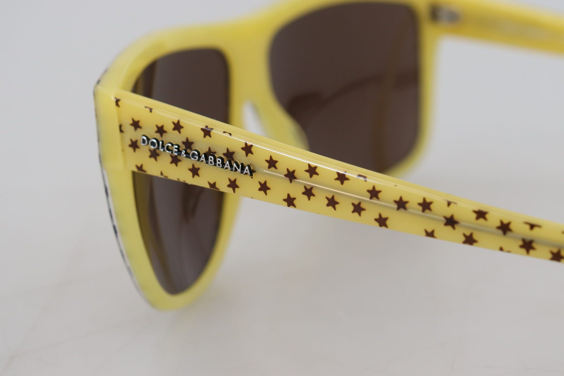 Dolce & Gabbana Yellow Stars Acetate Square Shades DG4125 Sunglasses - Whispers Of Wisdom Clothing