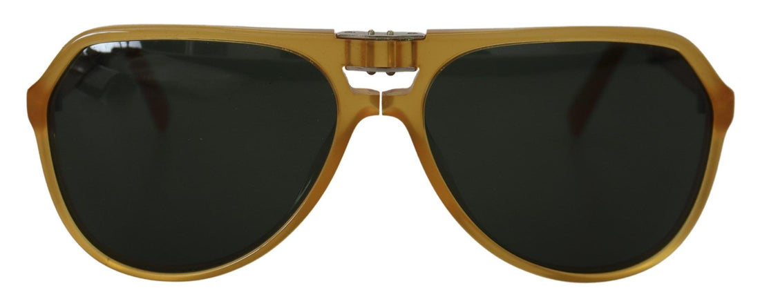 Dolce & Gabbana Yellow Acetate Black Lens Aviator DG4196 Sunglasses - Whispers Of Wisdom Clothing