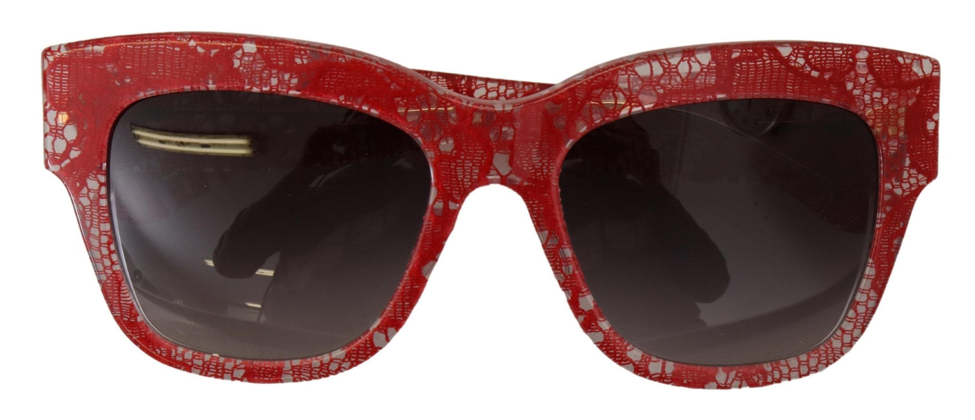 Dolce & Gabbana Red Lace Acetate Rectangle Shades DG4231Sunglasses - Whispers Of Wisdom Clothing