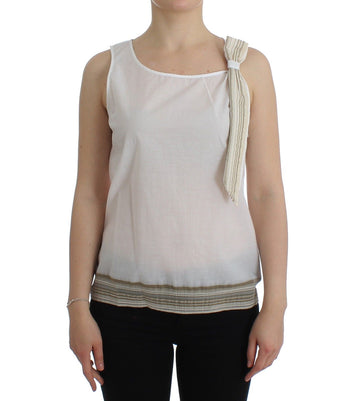 Ermanno Scervino White Top Blouse Tank Shirt Sleeveless - Whispers Of Wisdom Clothing
