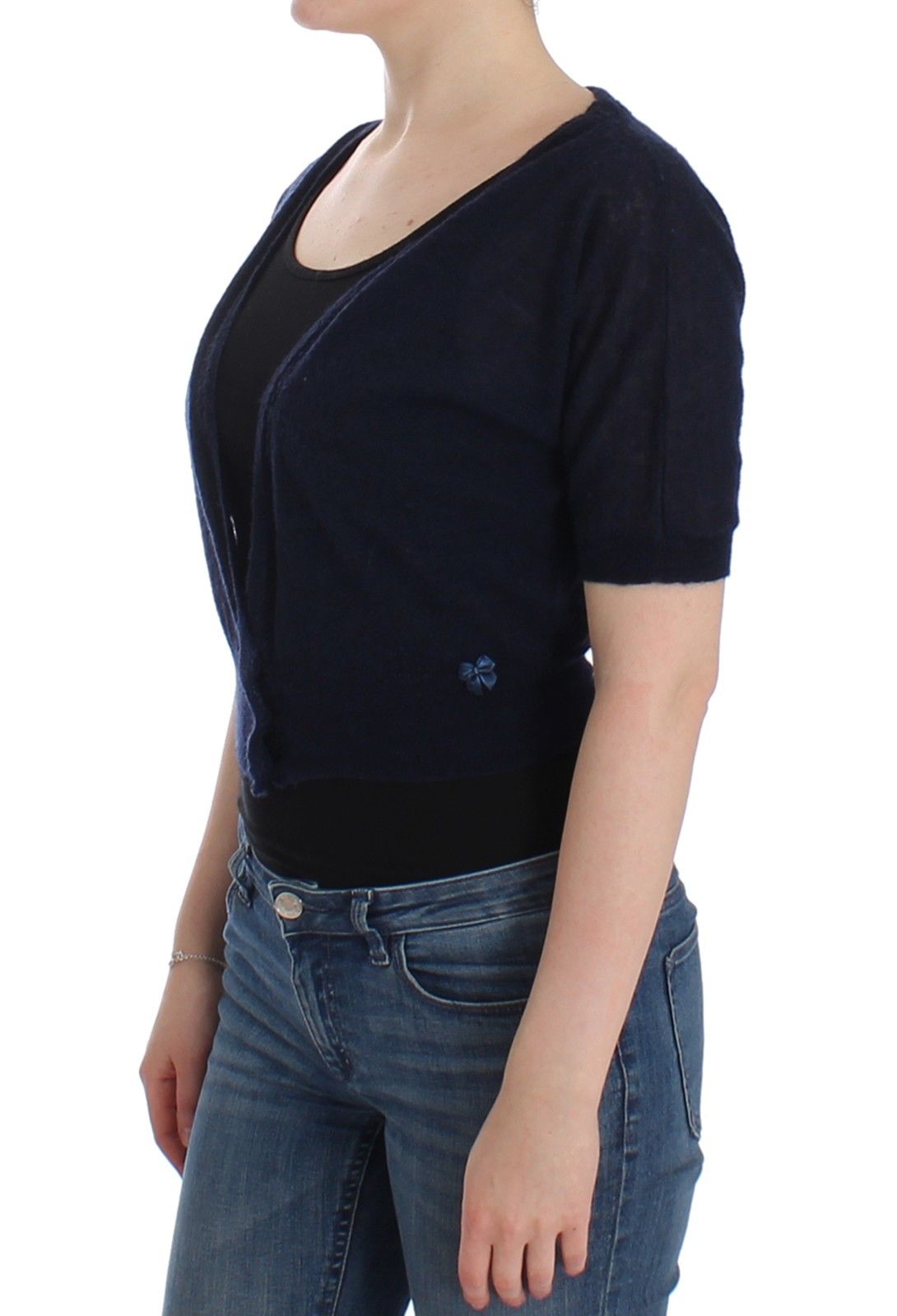 Ermanno Scervino Knit Blue Wool Sweater Cardigan - Whispers Of Wisdom Clothing