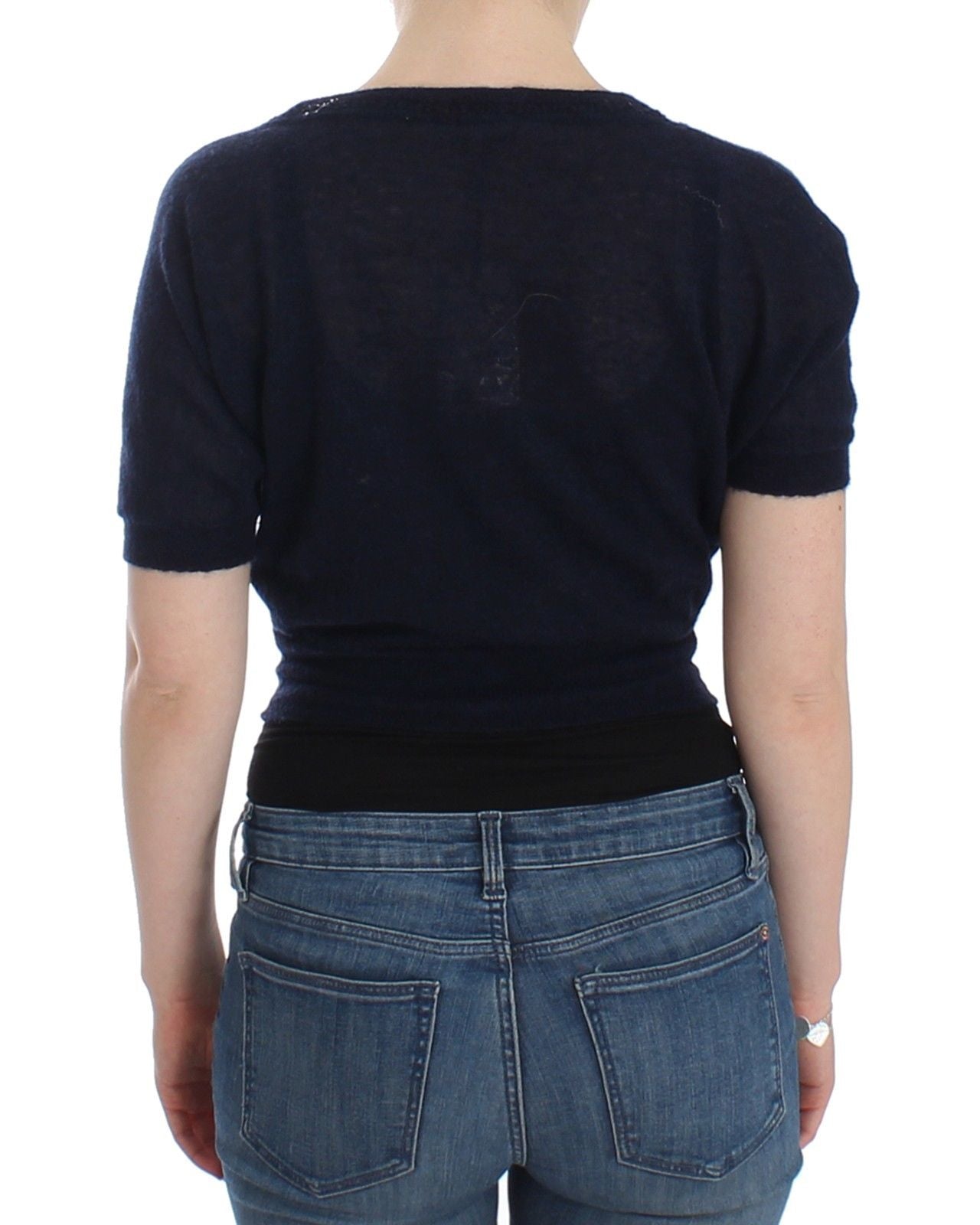 Ermanno Scervino Knit Blue Wool Sweater Cardigan - Whispers Of Wisdom Clothing