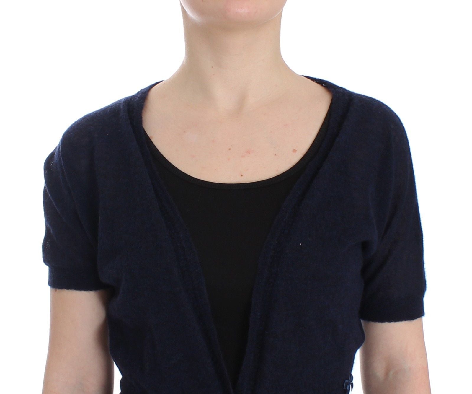 Ermanno Scervino Knit Blue Wool Sweater Cardigan - Whispers Of Wisdom Clothing