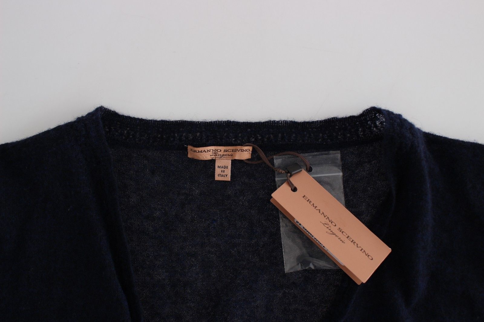 Ermanno Scervino Knit Blue Wool Sweater Cardigan - Whispers Of Wisdom Clothing