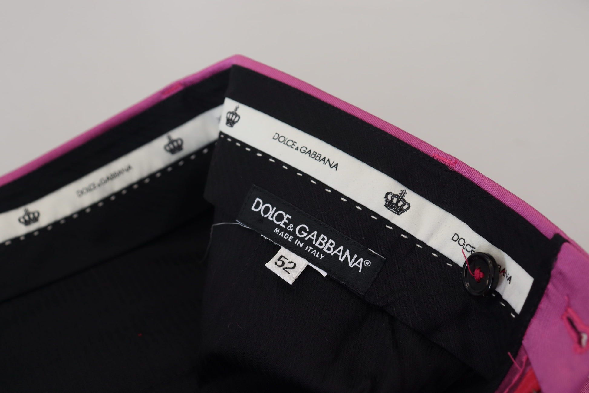 Dolce & Gabbana Pink Silk Slim Trousers Dress Formal Pants - Whispers Of Wisdom Clothing