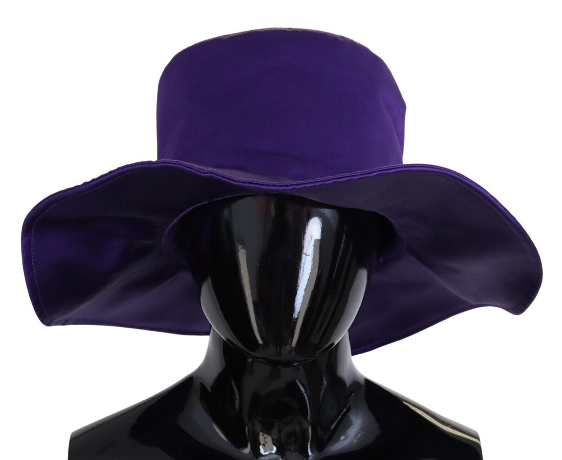 Dolce & Gabbana Purple Silk Stretch Top Hat - Whispers Of Wisdom Clothing