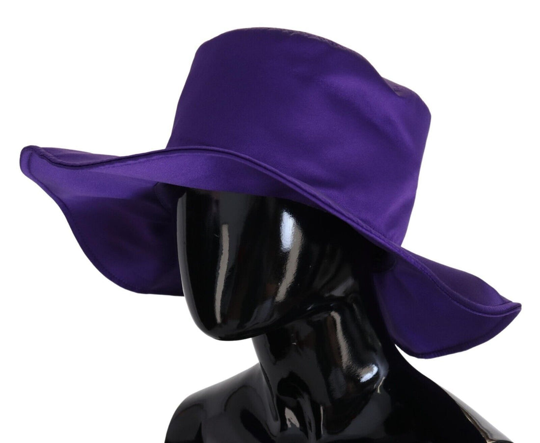 Dolce & Gabbana Purple Silk Stretch Top Hat - Whispers Of Wisdom Clothing