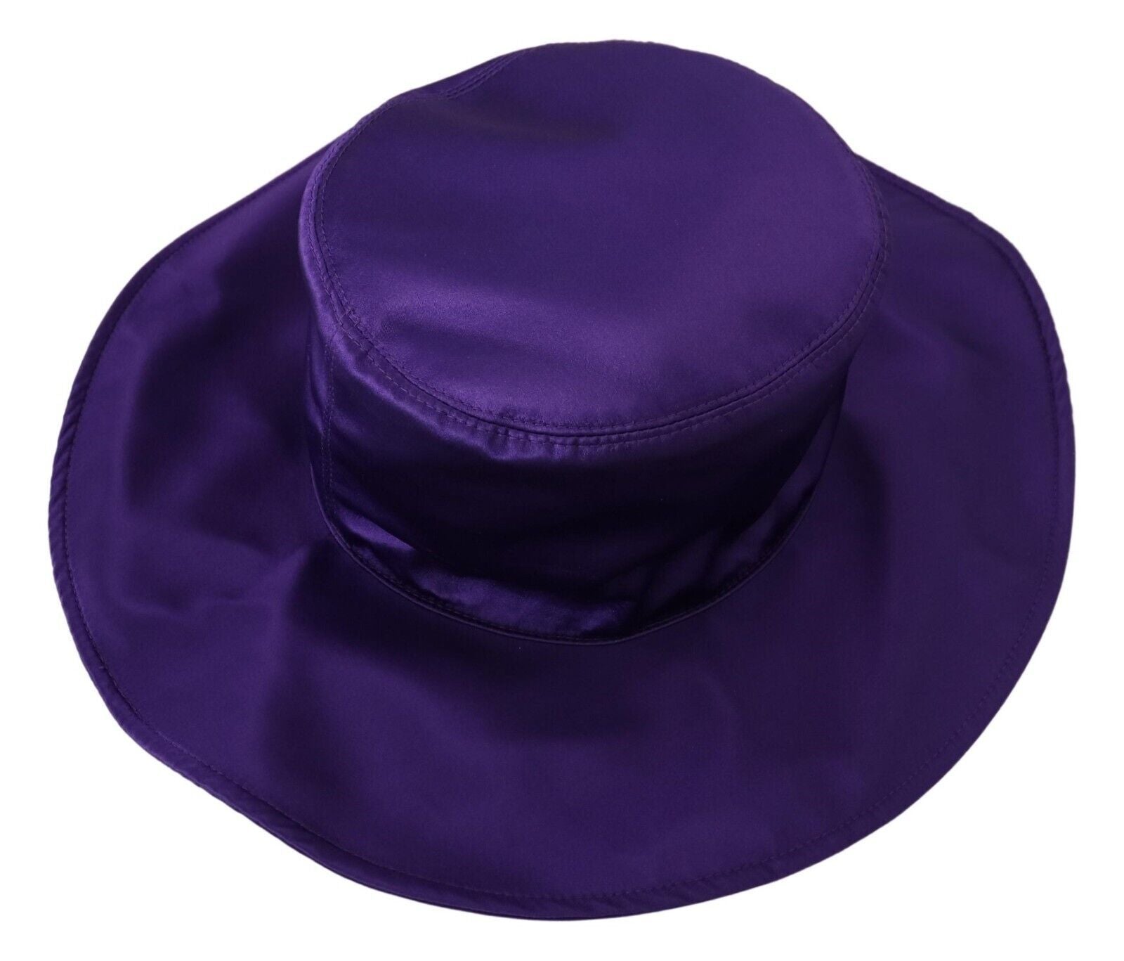 Dolce & Gabbana Purple Silk Stretch Top Hat - Whispers Of Wisdom Clothing
