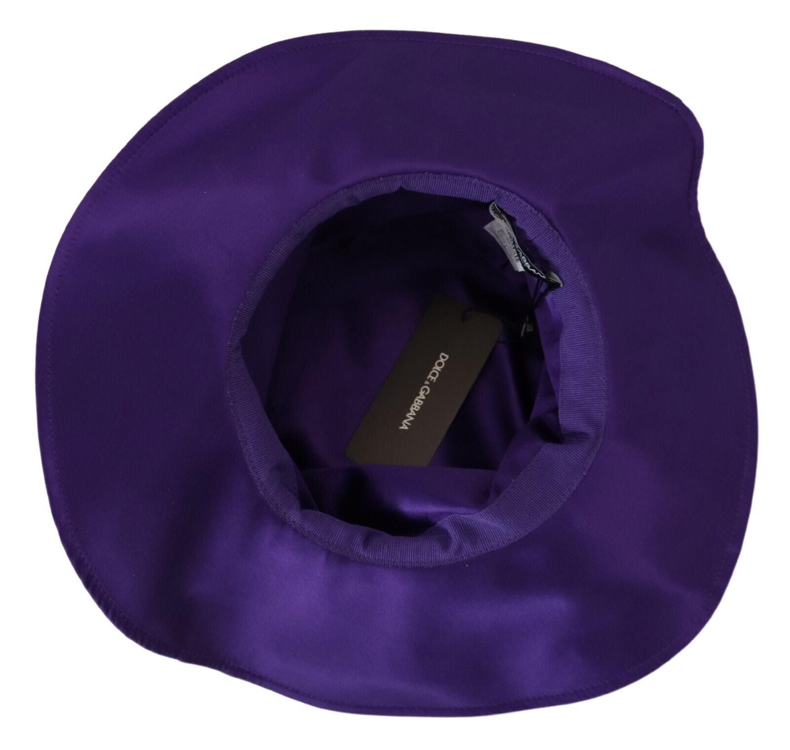 Dolce & Gabbana Purple Silk Stretch Top Hat - Whispers Of Wisdom Clothing