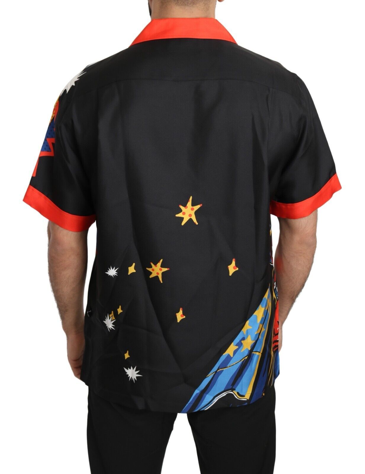 Dolce & Gabbana Multicolor Printed Short Sleeves Casual Shirt - Whispers Of Wisdom Clothing