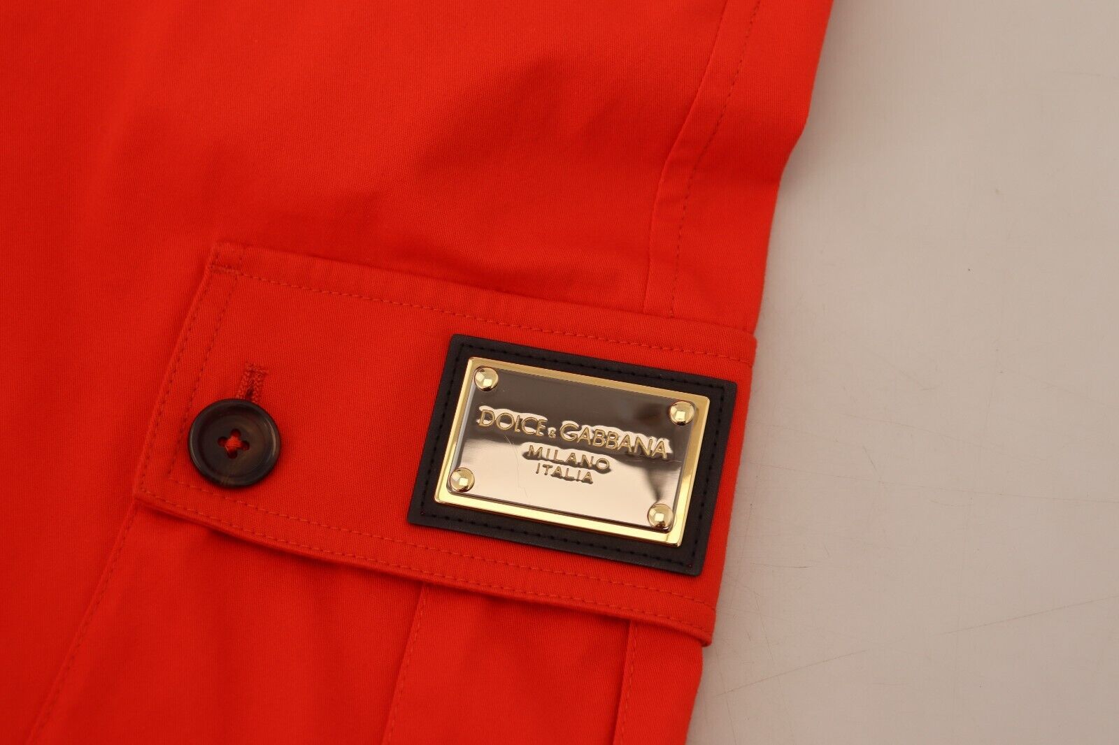Dolce & Gabbana Red Cargo Men Trousers Cotton Pants - Whispers Of Wisdom Clothing