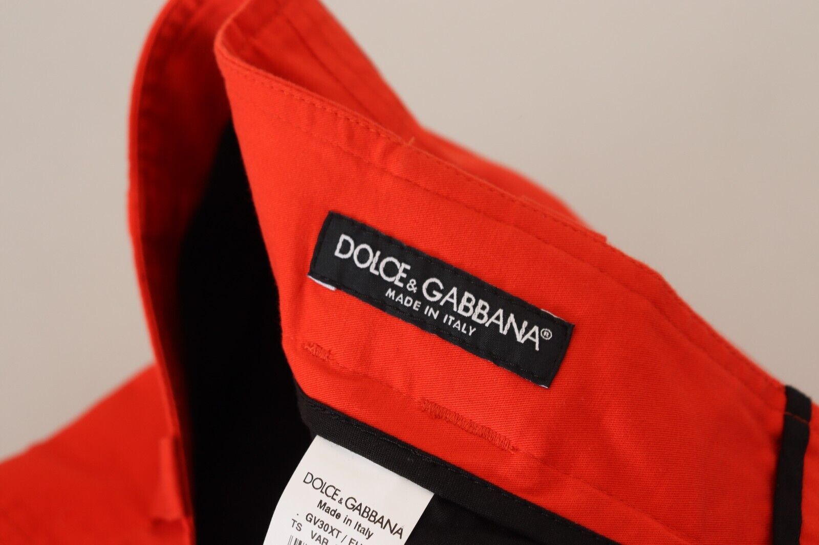 Dolce & Gabbana Red Cargo Men Trousers Cotton Pants - Whispers Of Wisdom Clothing
