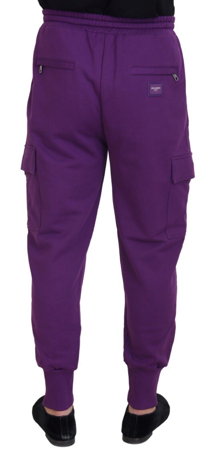 Dolce & Gabbana Purple Cotton Cargo Sweatpants Jogging Pants - Whispers Of Wisdom Clothing