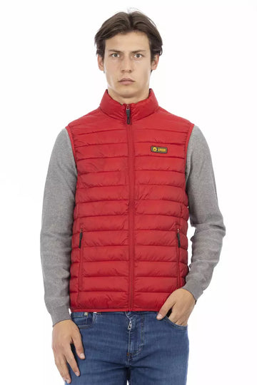 جاكيت Ciesse Outdoor أحمر من البوليستر للرجال بدون أكمام
