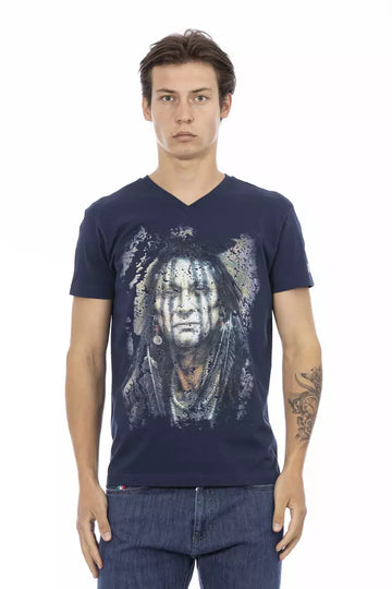 Trussardi Action Blue Cotton Men's T-Shirt