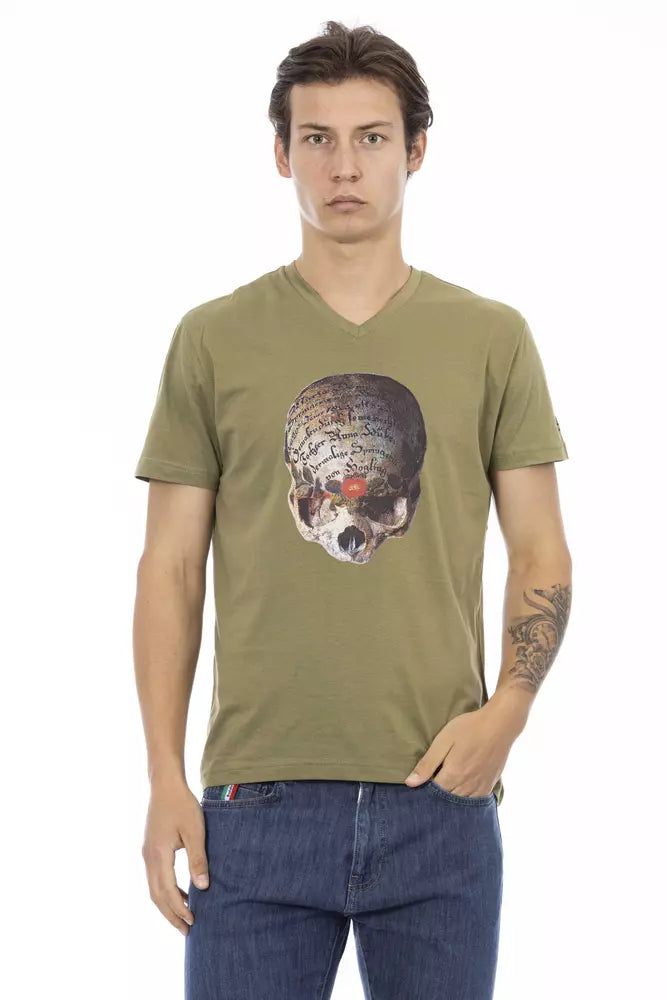Trussardi Action Green Cotton Men's T-Shirt