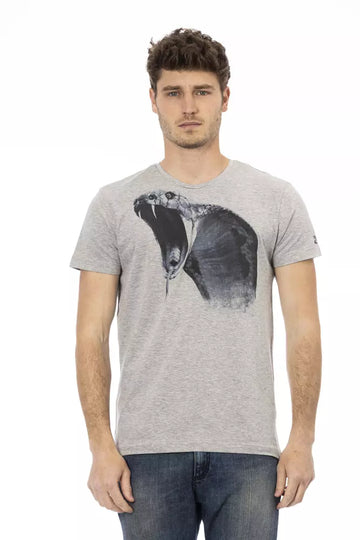 Trussardi Action Gray Cotton Men's T-Shirt