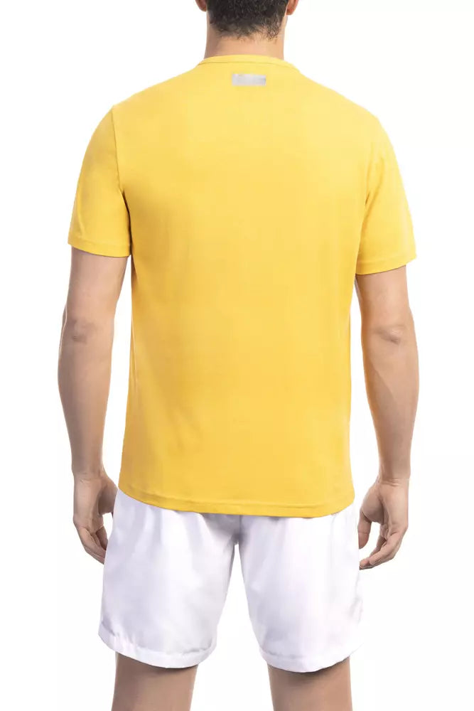Bikkembergs Yellow Cotton Men T-Shirt - Whispers Of Wisdom Clothing