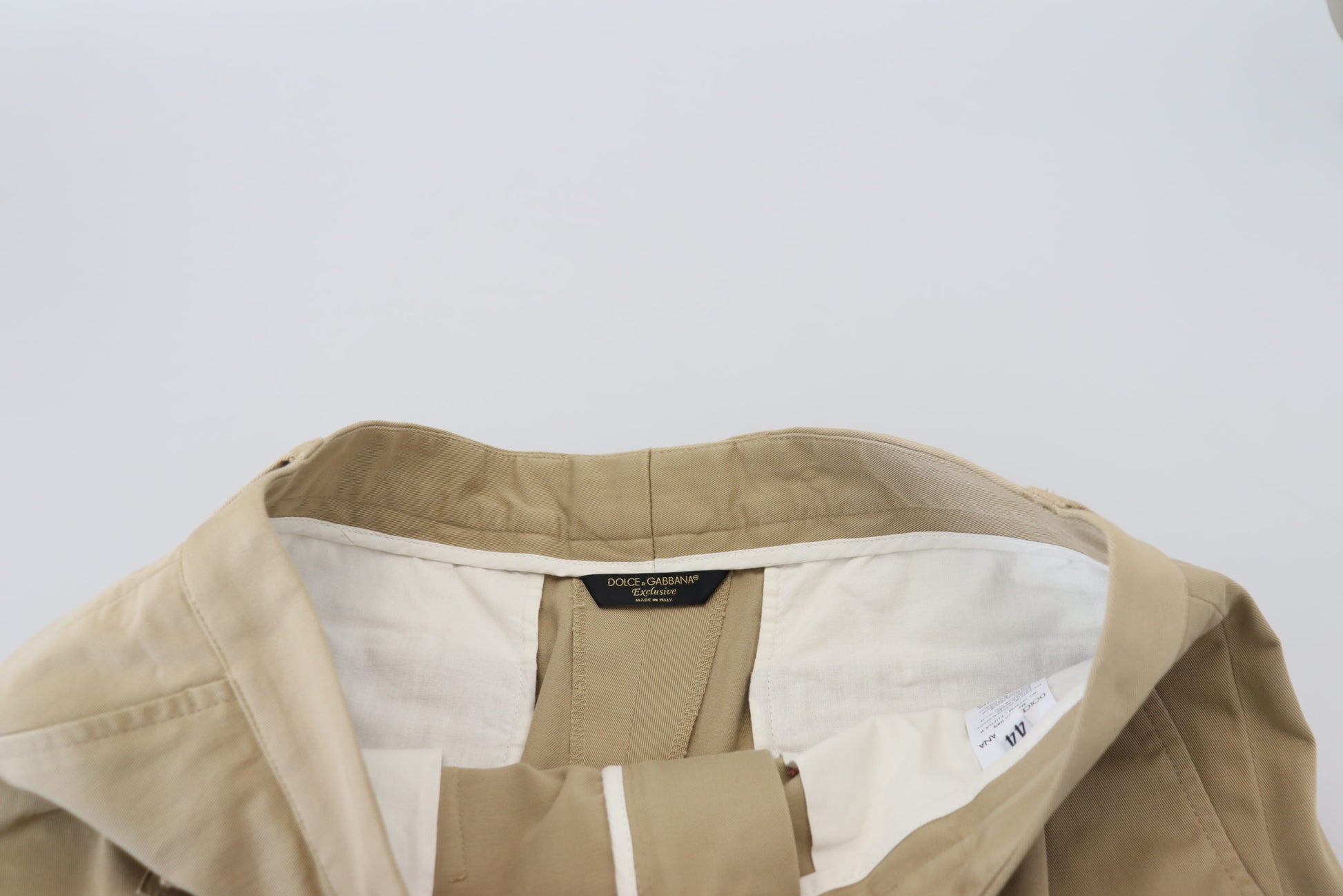 Dolce & Gabbana Beige Cotton Cargo Bermuda Shorts - Whispers Of Wisdom Clothing