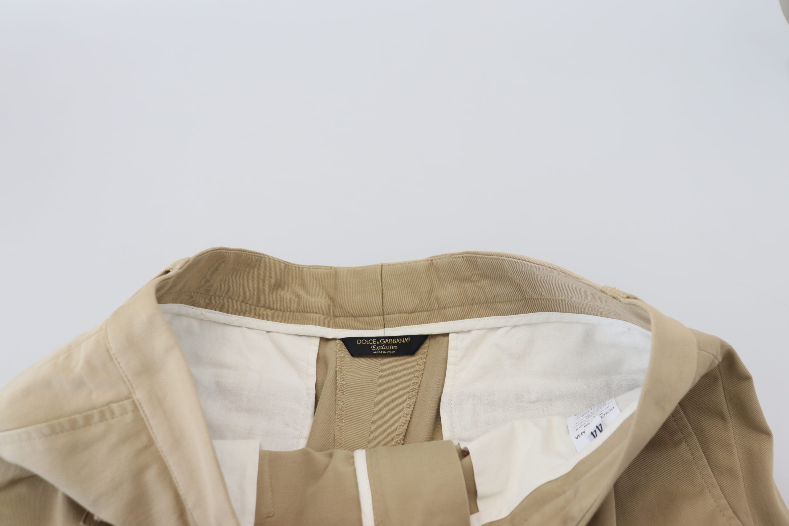 Dolce & Gabbana Beige Cotton Cargo Bermuda Shorts - Whispers Of Wisdom Clothing