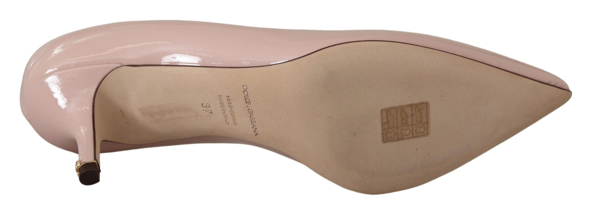 Dolce & Gabbana Pink Patent Leather Kitten Heels Pumps Shoes - Whispers Of Wisdom Clothing