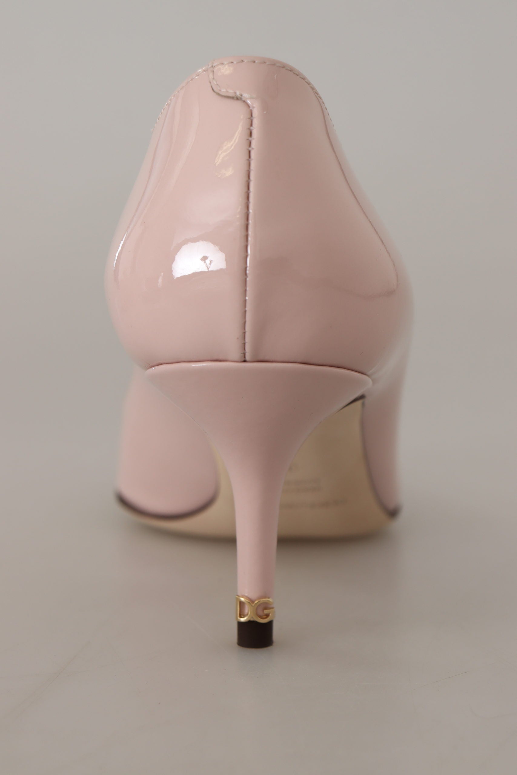 Dolce & Gabbana Pink Patent Leather Kitten Heels Pumps Shoes - Whispers Of Wisdom Clothing