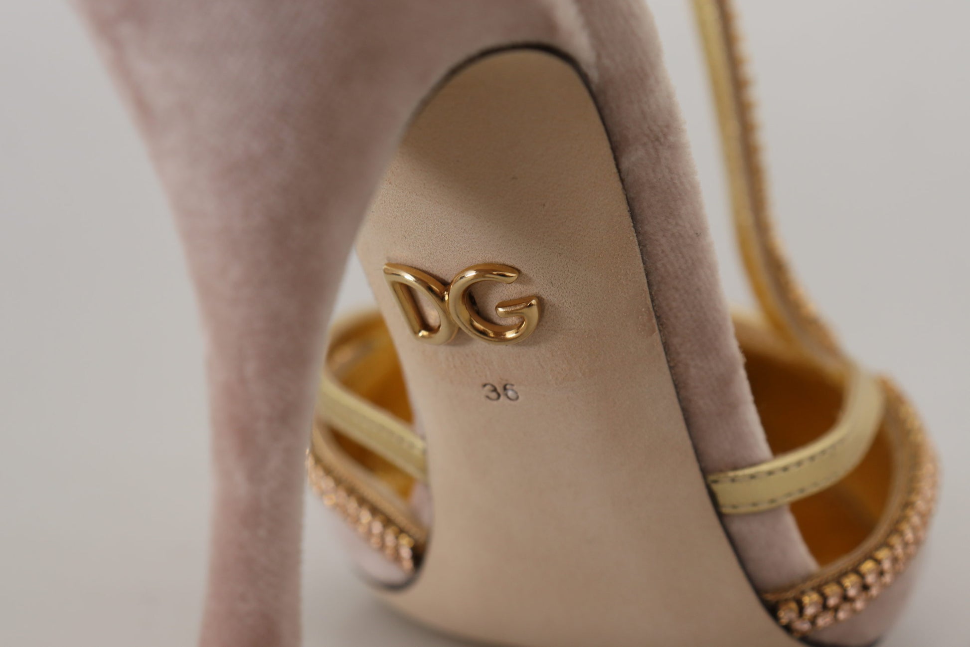 Dolce & Gabbana Pink Crystal T-strap Heels Pumps Shoes - Whispers Of Wisdom Clothing