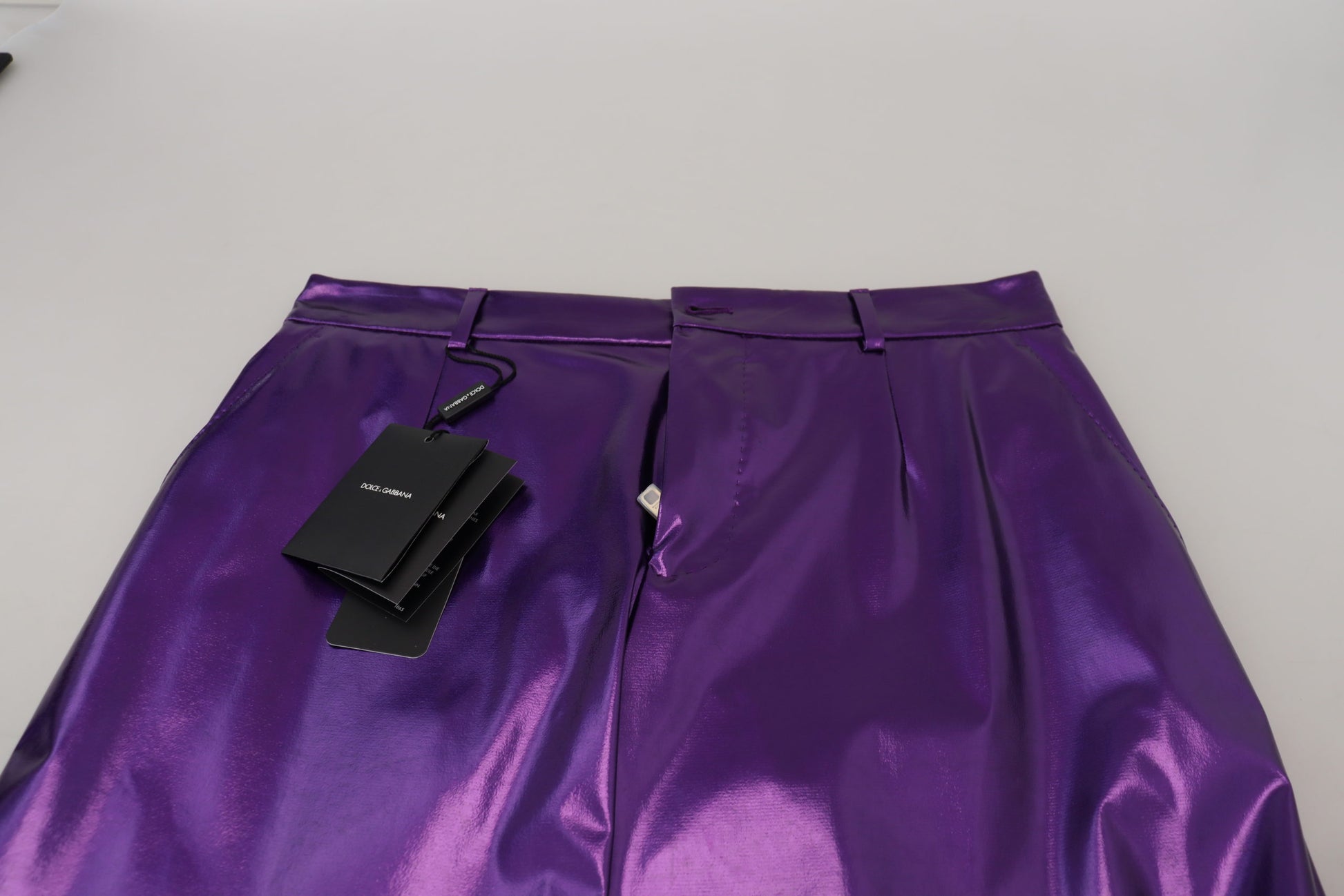 Dolce & Gabbana Purple Shining Men Casual Pants - Whispers Of Wisdom Clothing