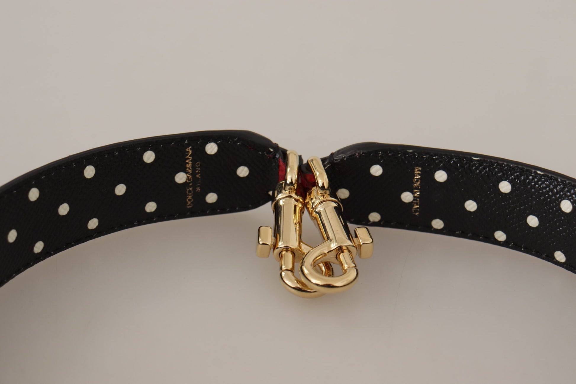 Dolce & Gabbana Red Exotic Leather Crystals Bag Shoulder Strap - Whispers Of Wisdom Clothing