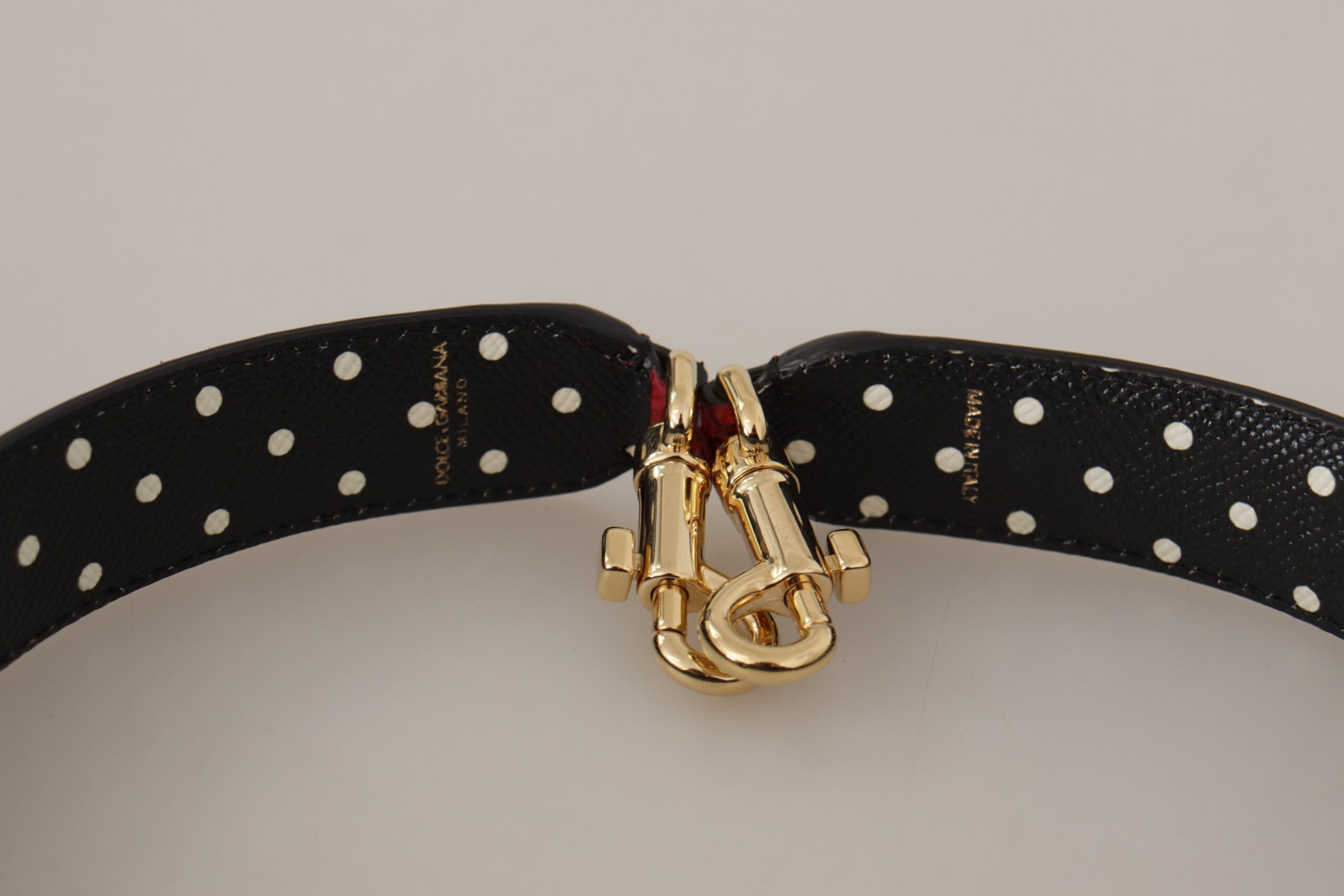 Dolce & Gabbana Red Exotic Leather Crystals Bag Shoulder Strap - Whispers Of Wisdom Clothing