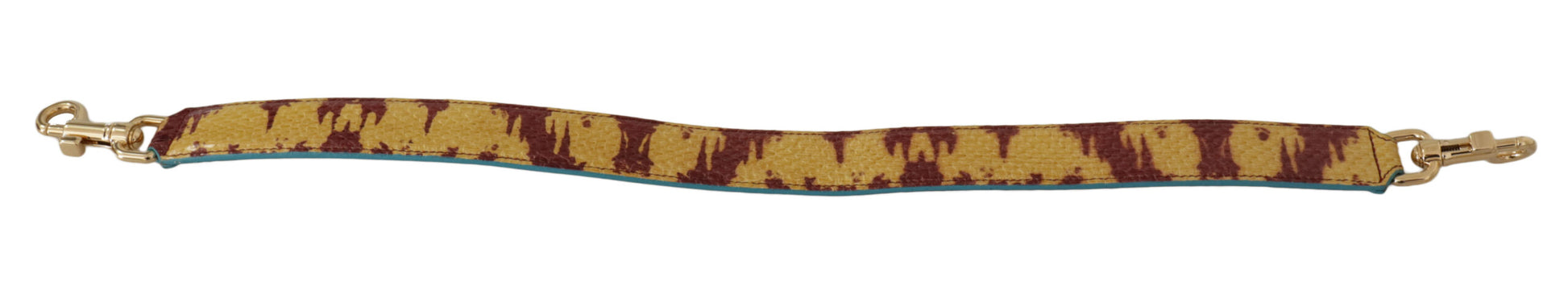 Dolce & Gabbana Yellow Red Leather Gold Tone Shoulder Strap - Whispers Of Wisdom Clothing