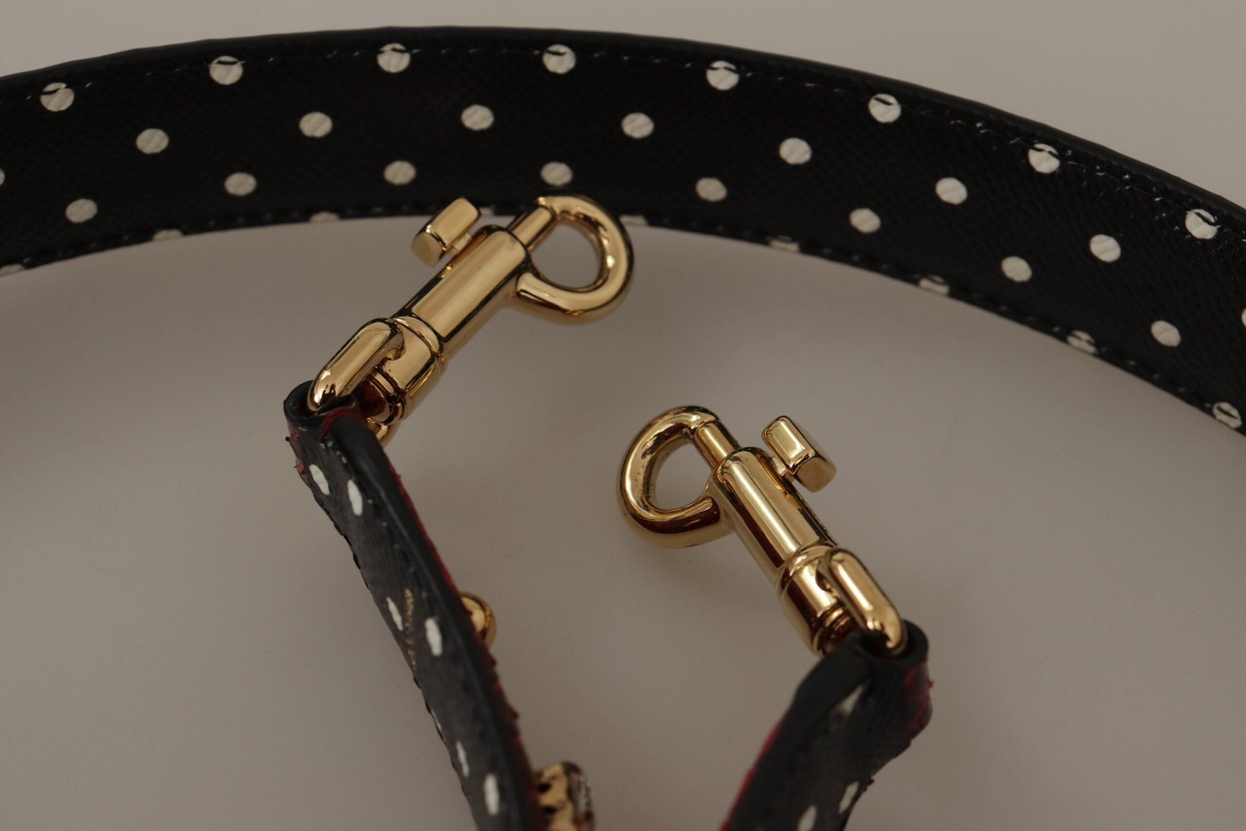 Dolce & Gabbana Red Python Leather Crystals Reversible Shoulder Strap - Whispers Of Wisdom Clothing