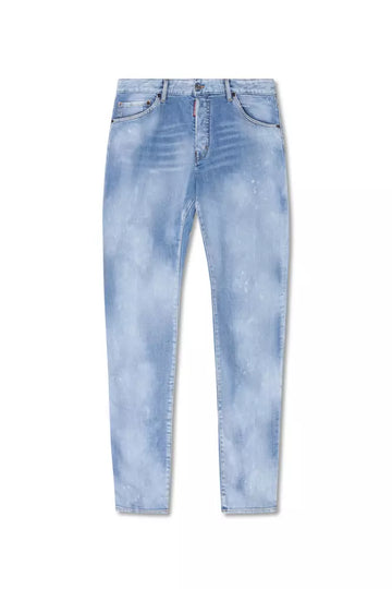 Dsquared² Blue Cotton Men Jeans