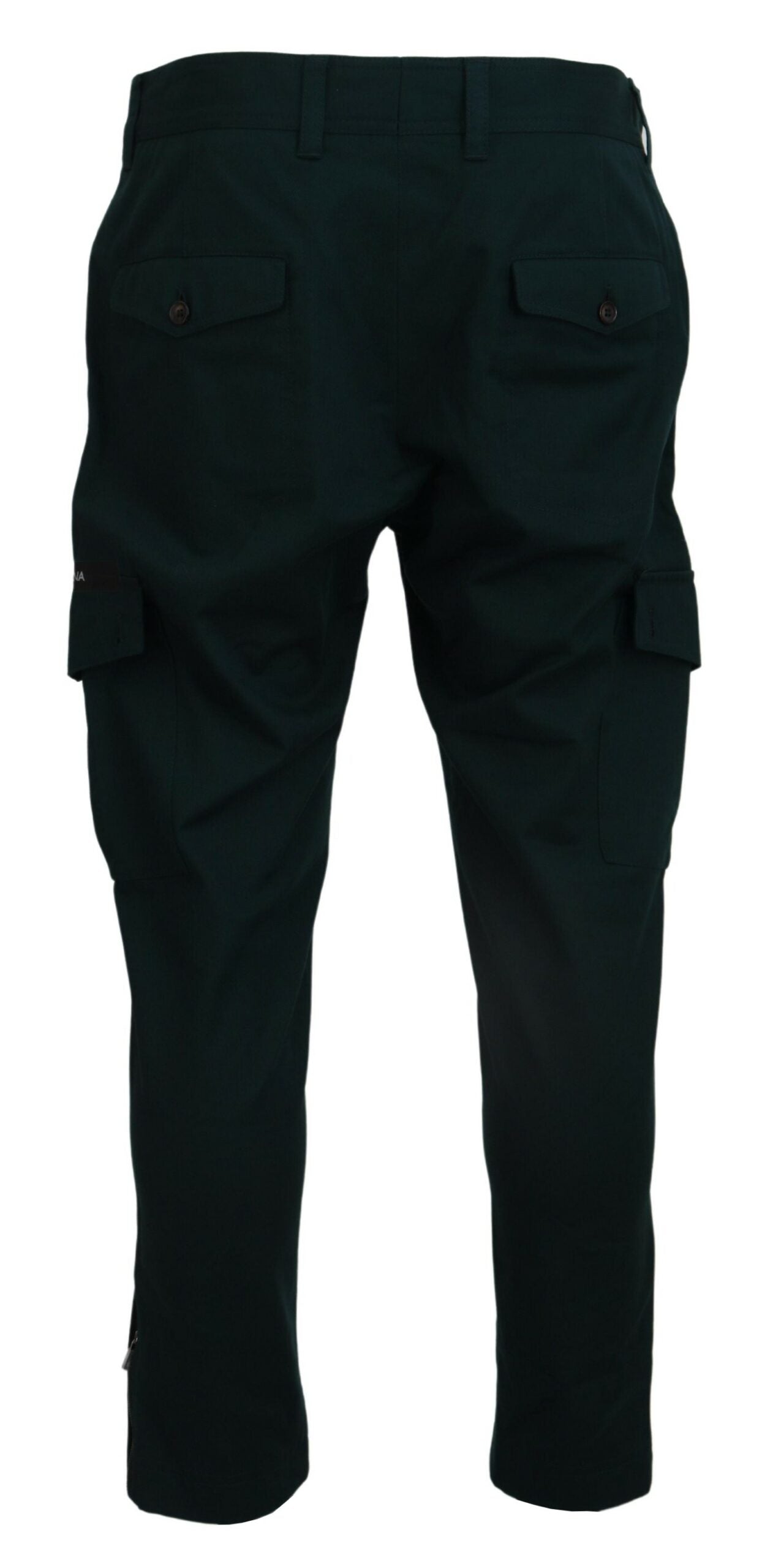 Dolce & Gabbana Green Cargo Cotton Stretch Jeans Pant - Whispers Of Wisdom Clothing
