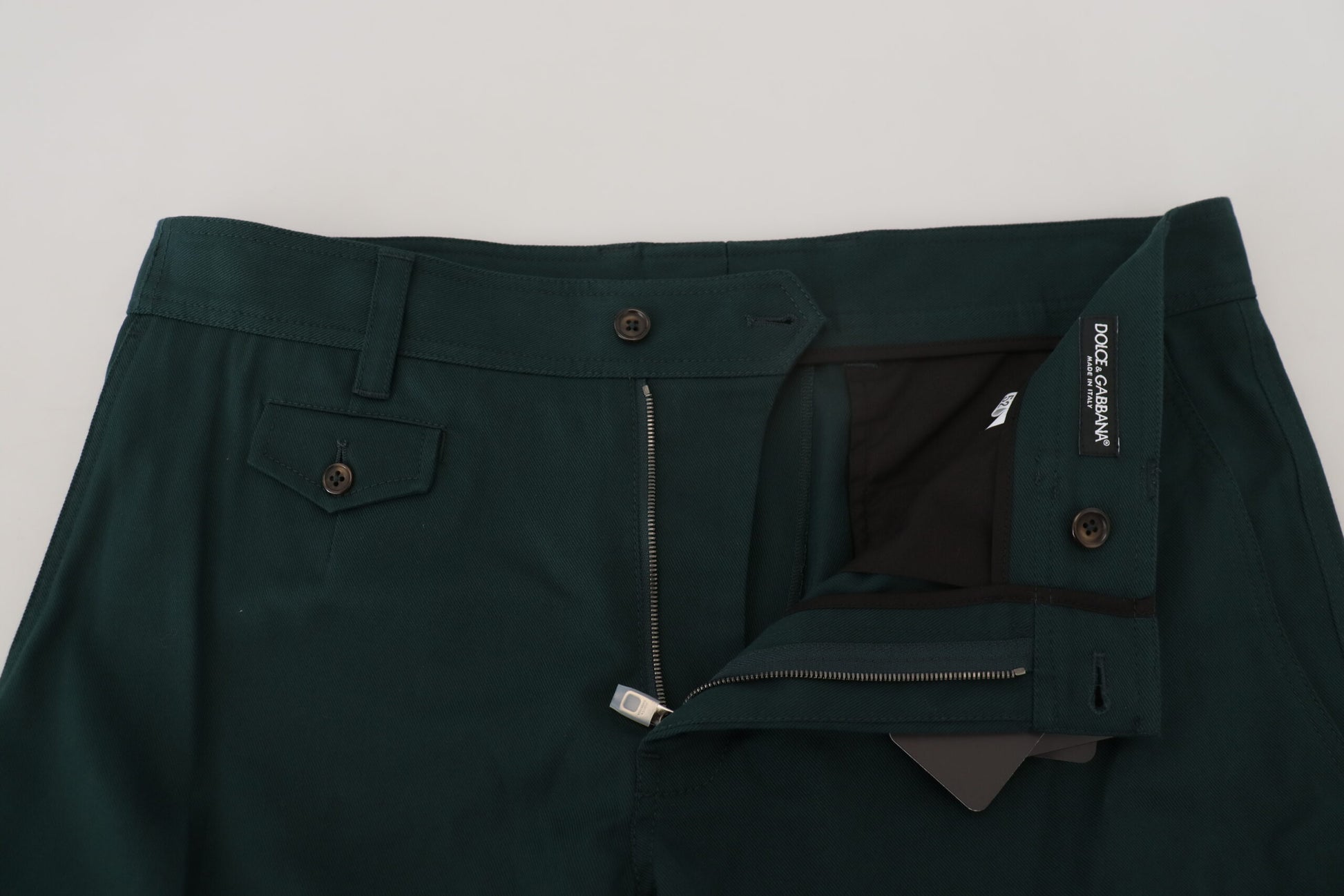 Dolce & Gabbana Green Cargo Cotton Stretch Jeans Pant - Whispers Of Wisdom Clothing