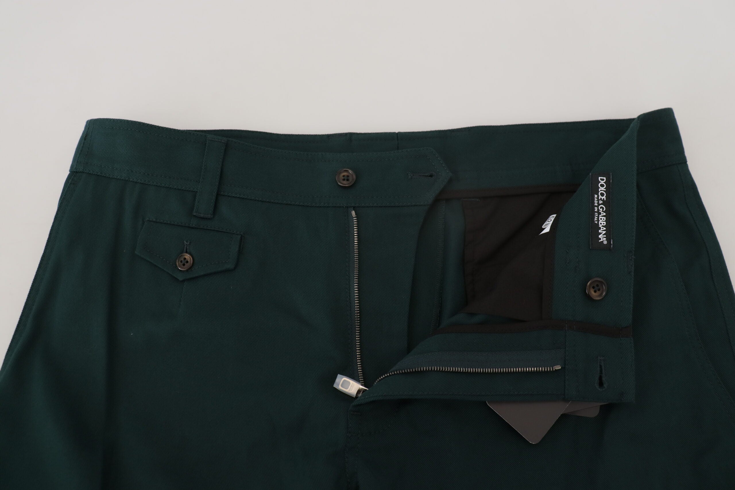 Dolce & Gabbana Green Cargo Cotton Stretch Jeans Pant - Whispers Of Wisdom Clothing