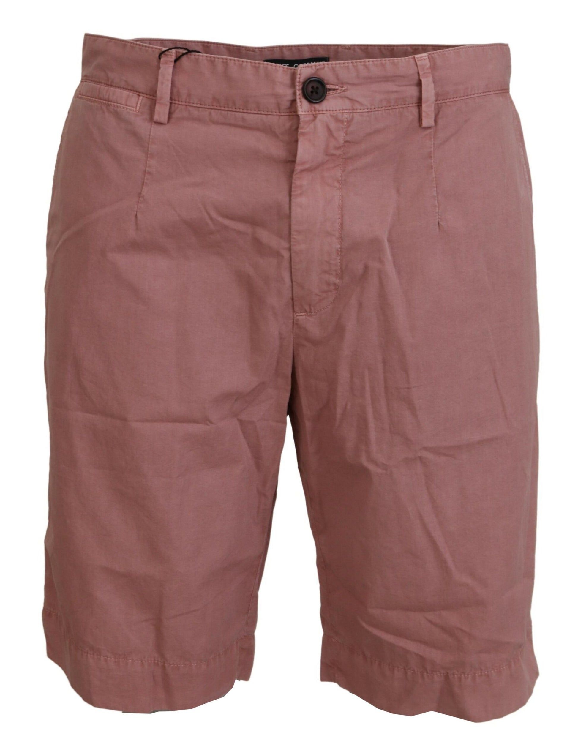 Dolce & Gabbana Pink Chinos Cotton Casual Mens Shorts - Whispers Of Wisdom Clothing