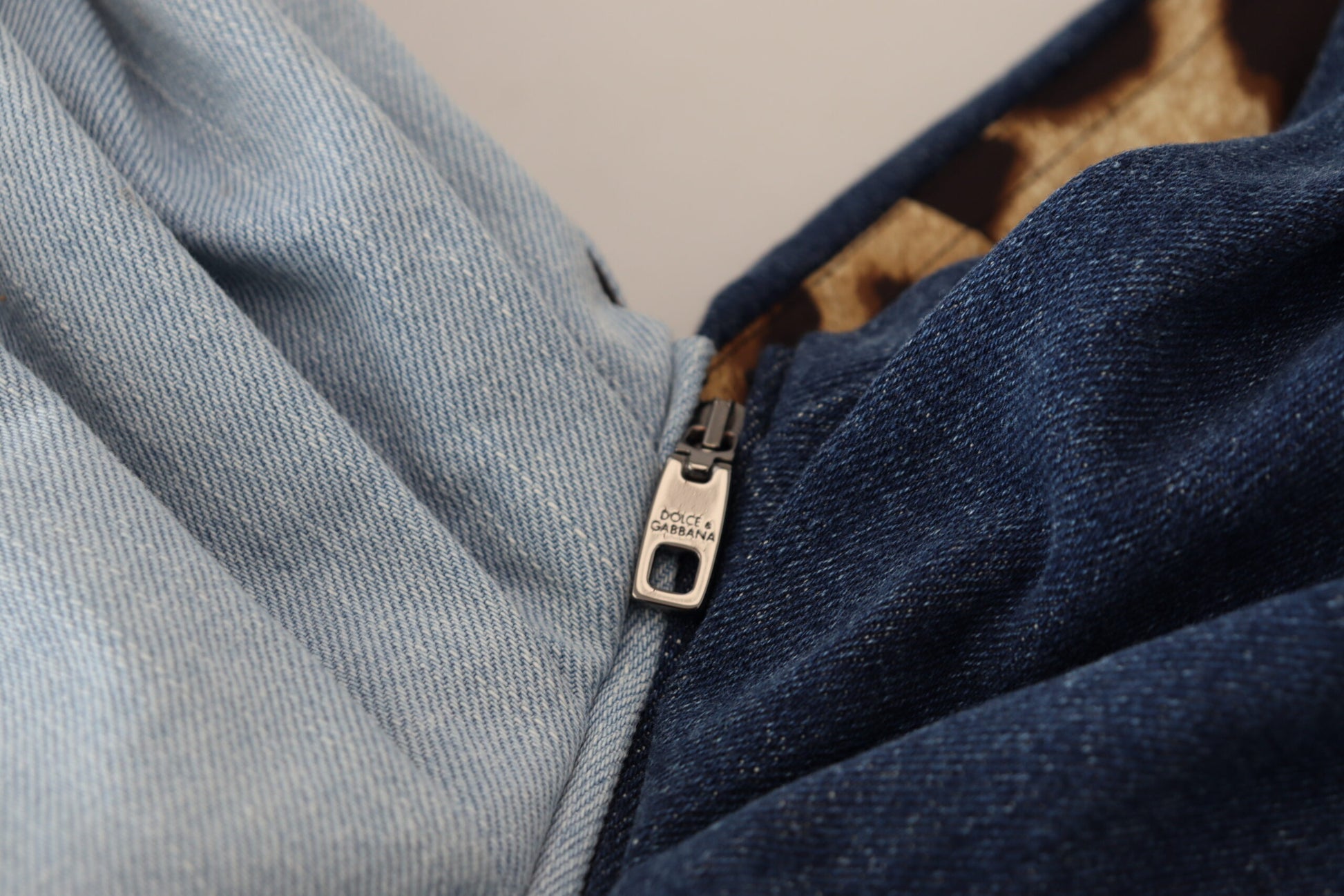 Dolce & Gabbana Two Tone Blue Patchwork Denim Mini Dress - Whispers Of Wisdom Clothing