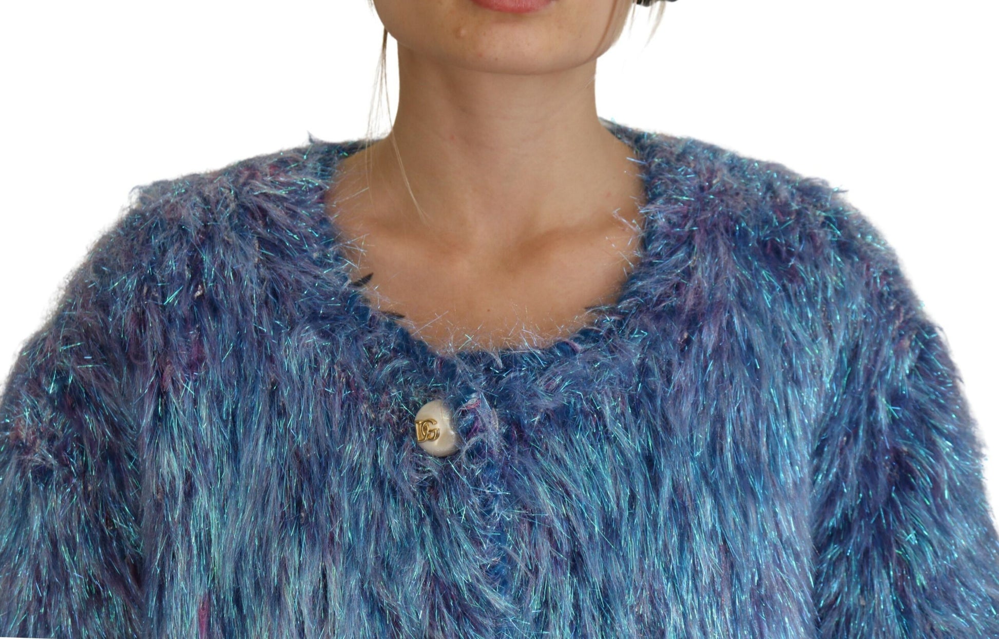 Dolce & Gabbana Multicolor Polyester Fringes Coat Jacket - Whispers Of Wisdom Clothing