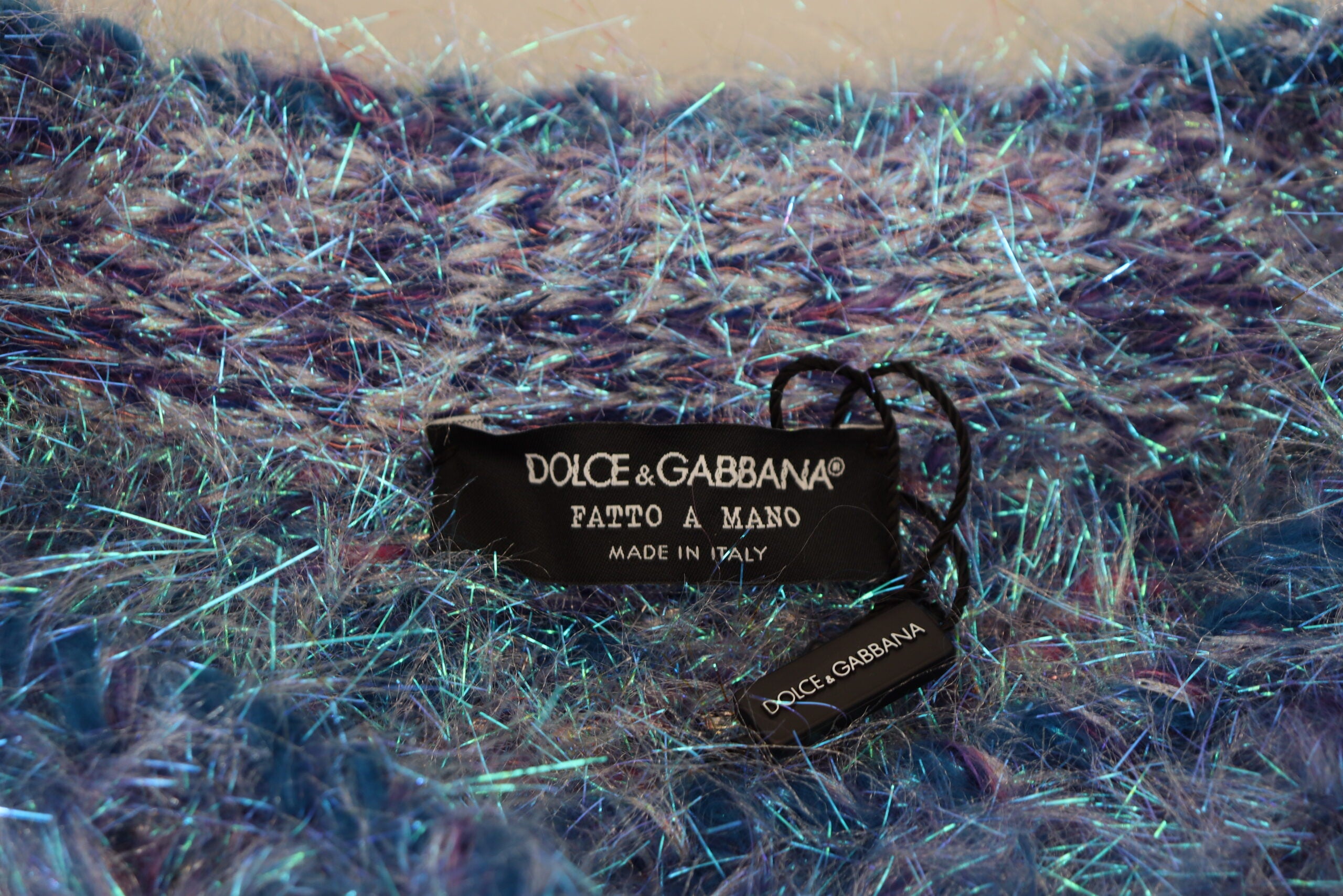 Dolce & Gabbana Multicolor Polyester Fringes Coat Jacket - Whispers Of Wisdom Clothing