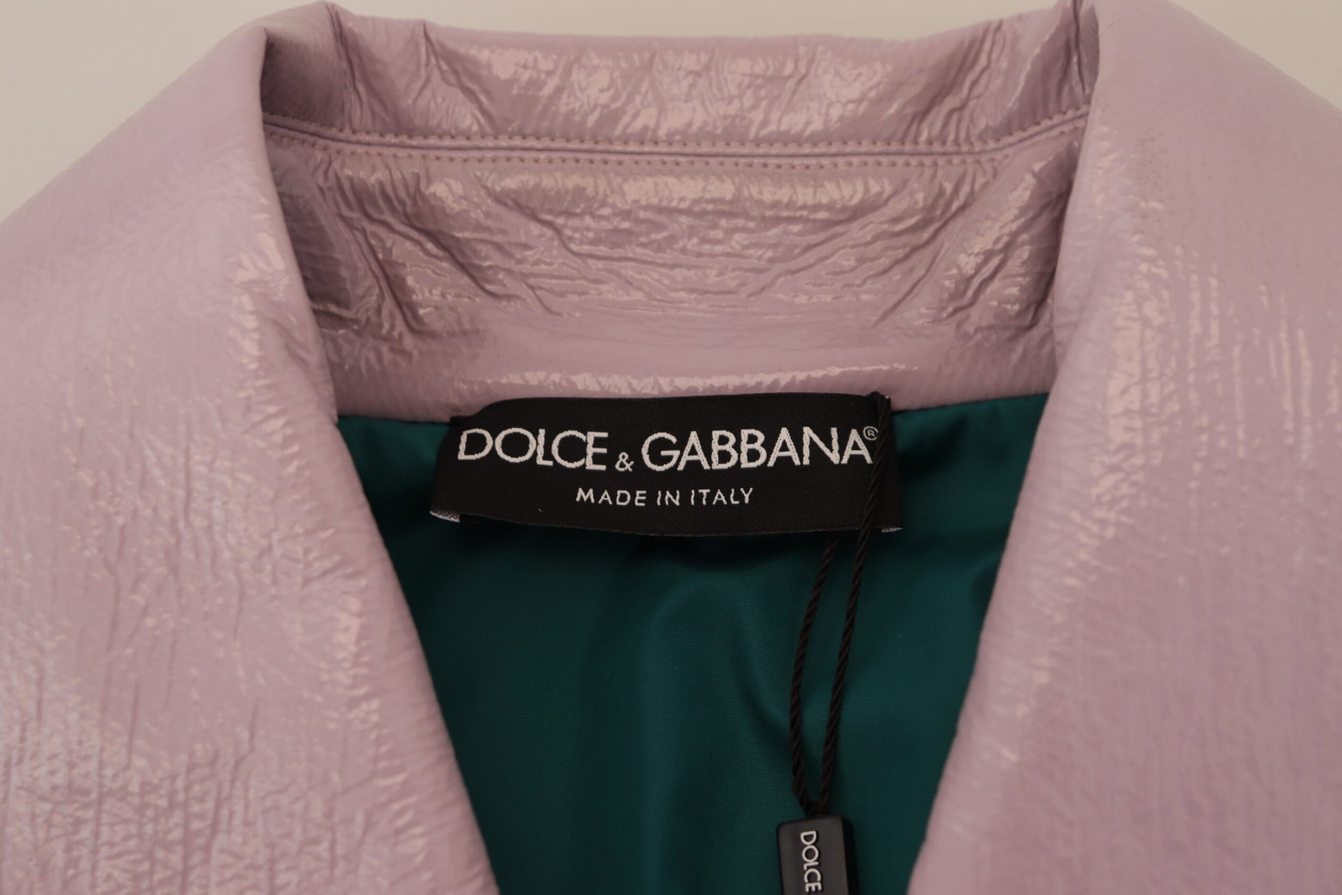 Dolce & Gabbana Purple Cotton Button Down Cropped Jacket - Whispers Of Wisdom Clothing