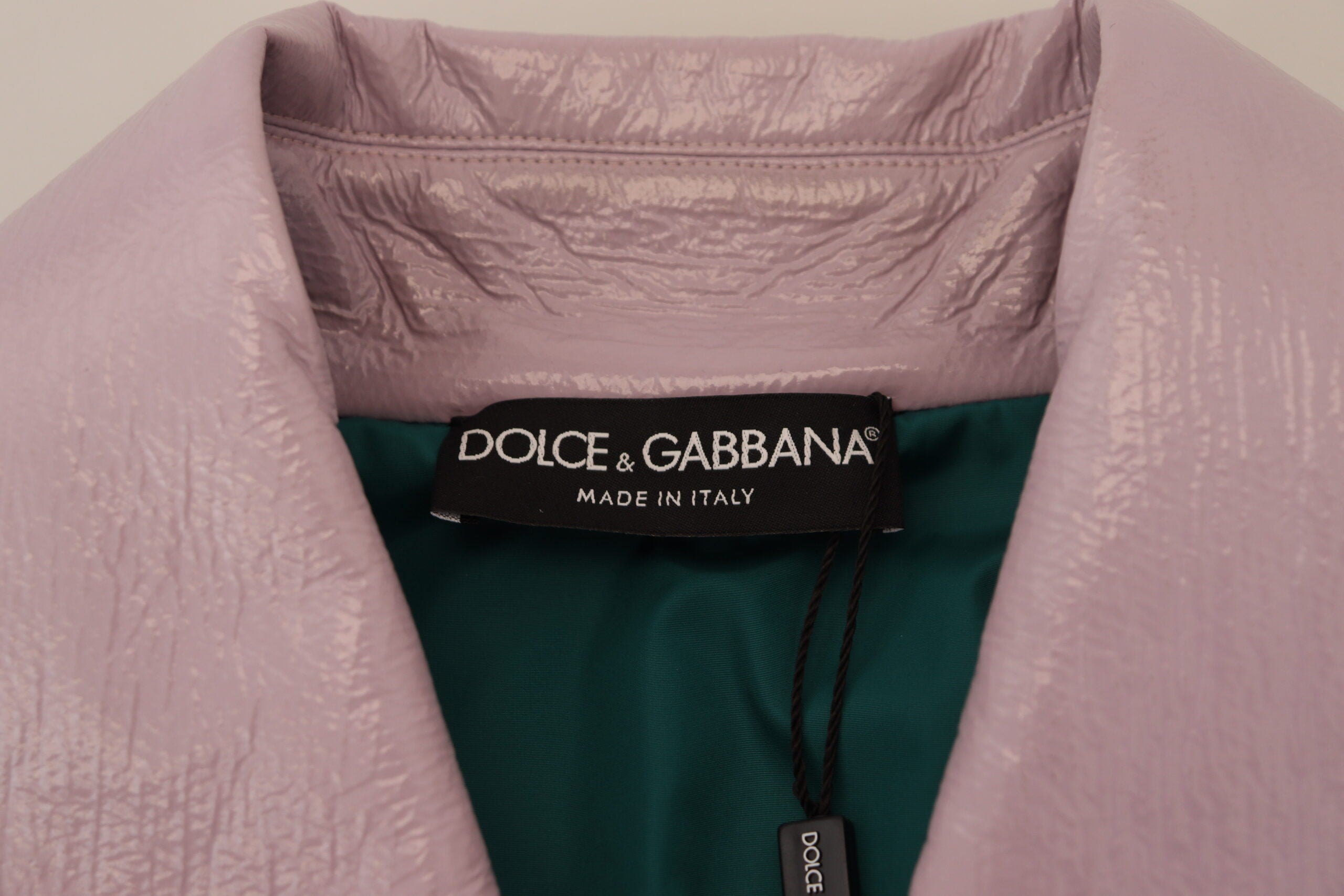 Dolce & Gabbana Purple Cotton Button Down Cropped Jacket - Whispers Of Wisdom Clothing