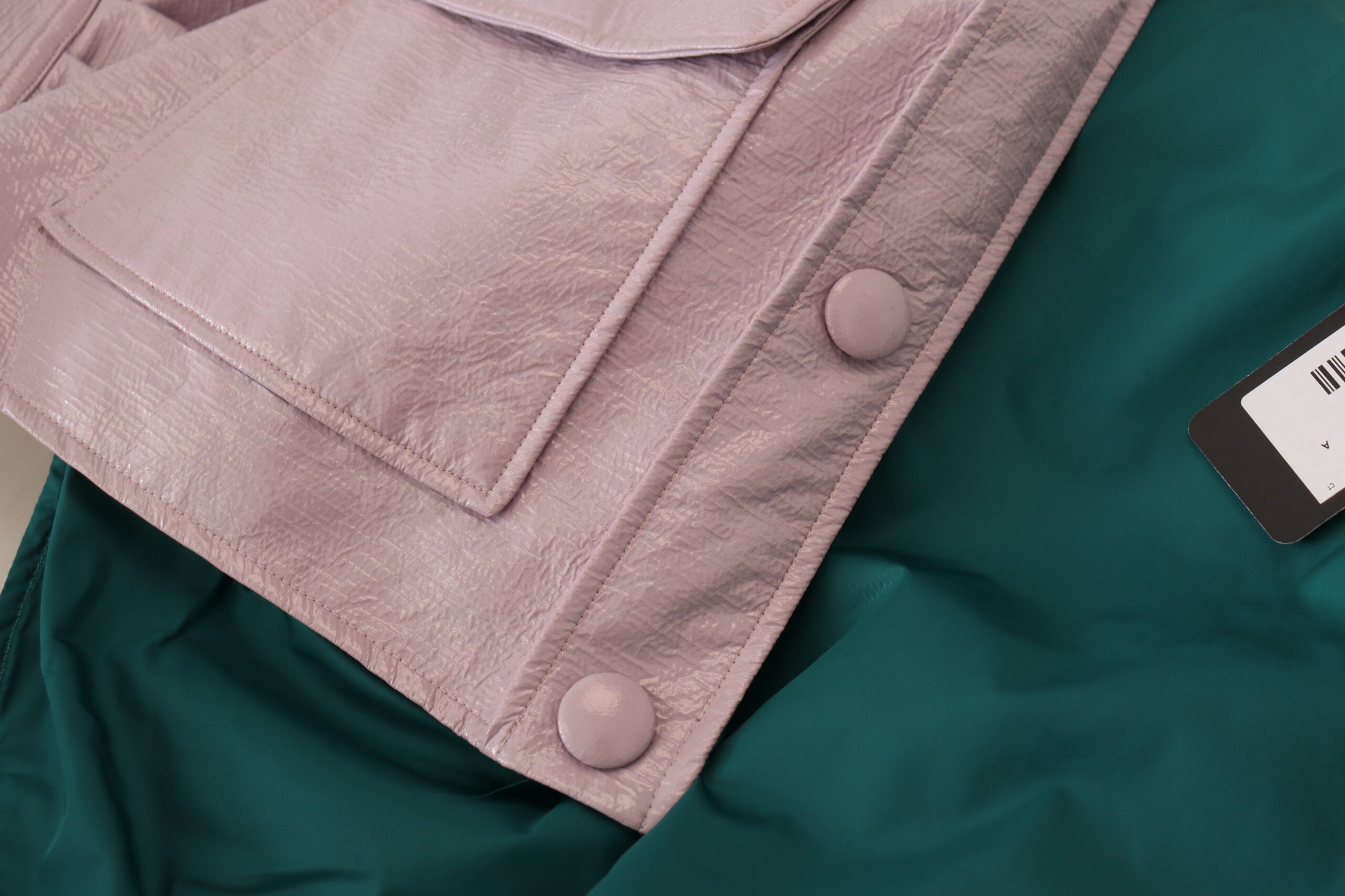 Dolce & Gabbana Purple Cotton Button Down Cropped Jacket - Whispers Of Wisdom Clothing