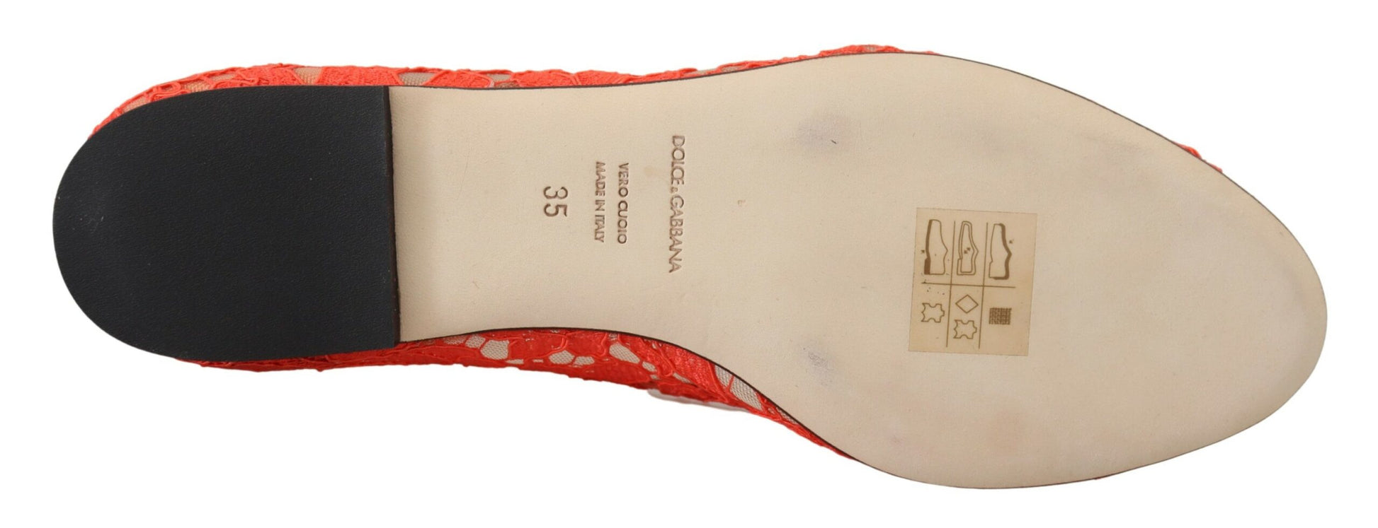 Dolce & Gabbana Red Taormina Lace Crystals Ballet Flats Shoes - Whispers Of Wisdom Clothing