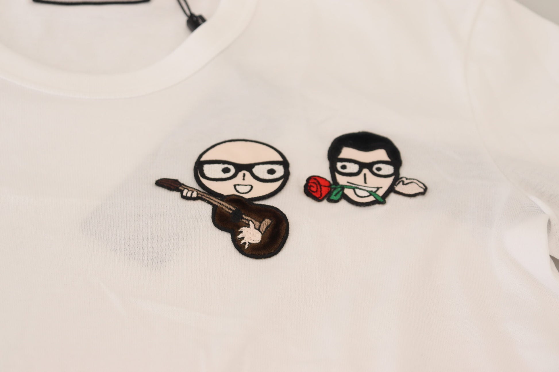 Dolce & Gabbana White #dgfamily Crewneck Cotton T-shirt - Whispers Of Wisdom Clothing