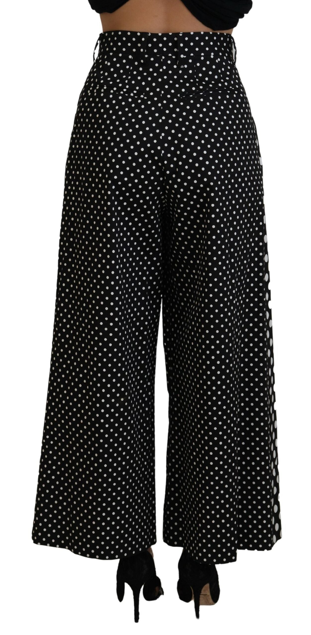 Dolce & Gabbana Multicolor Polka Dots High Waist  Pants - Whispers Of Wisdom Clothing